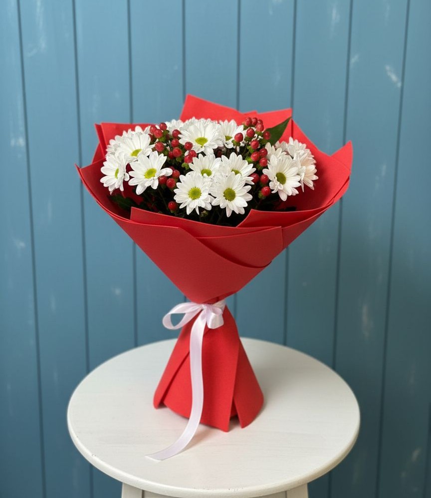 Букет цветов из: Хризантемы в Знаменске