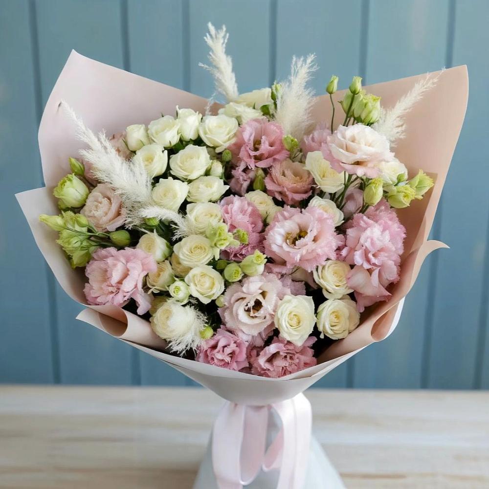 Букет цветов из: Альстромерии и Розы в Знаменске