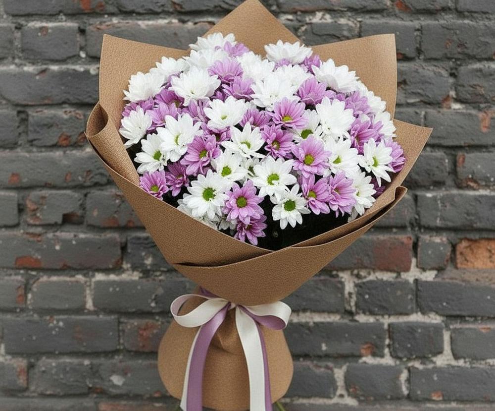 Букет цветов из: Хризантемы в Знаменске