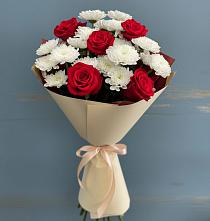 Букет цветов из:  Розы и Хризантемы в Знаменске