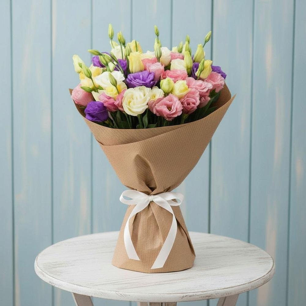 Букет цветов из: Лизиантусы в Знаменске