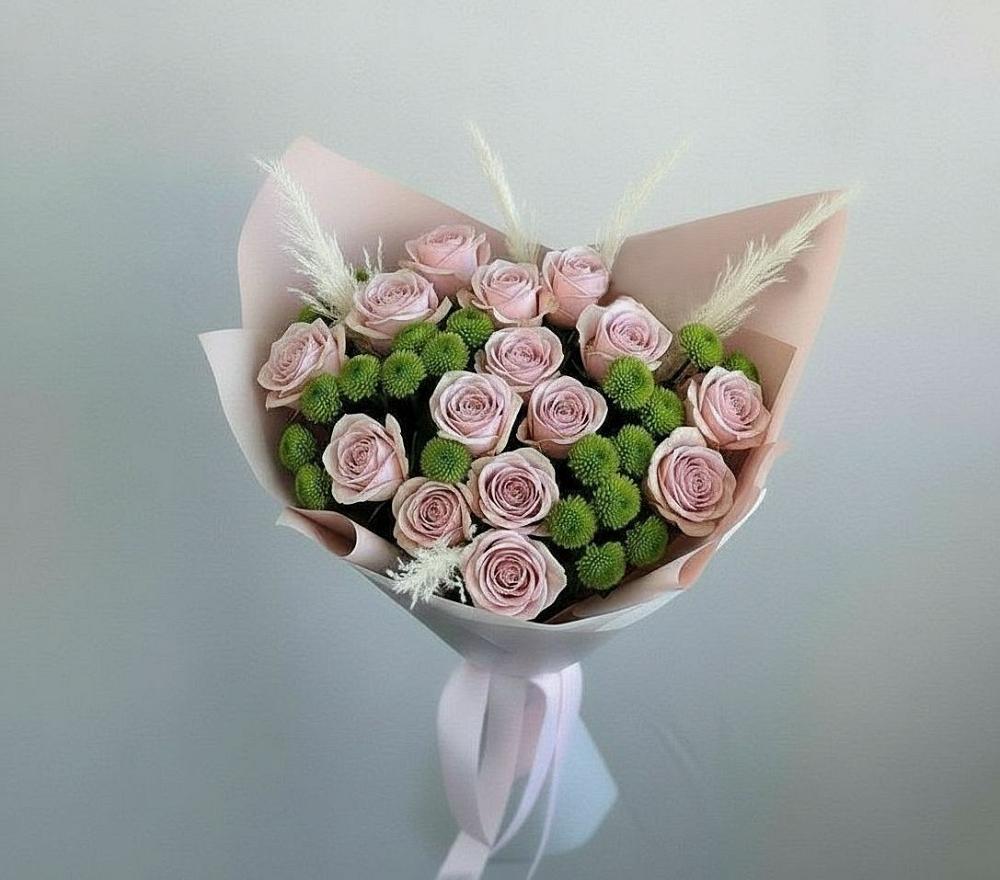 Букет цветов из: Розы и Хризантемы в Знаменске