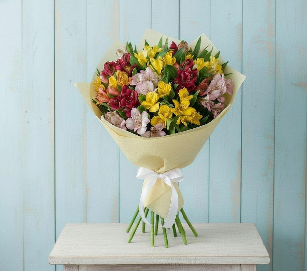 Букет цветов из: Альстромерии в Знаменске