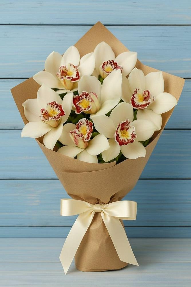 Букет цветов из: Орхидеи и Розы в Знаменске